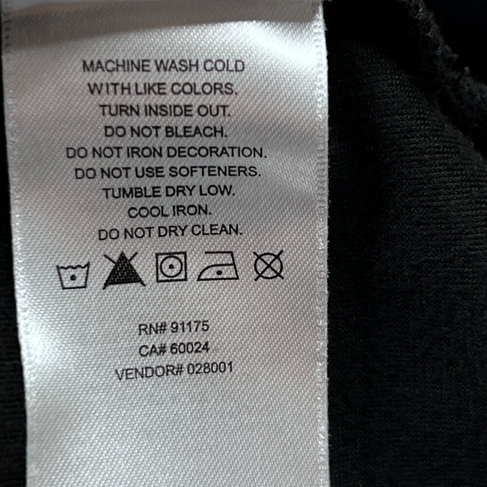 Fila Black Velour 1/4-Zip‎ Hoodie Athletic Plush Full Zip-Up Jacket Size L - Picture 7 of 7